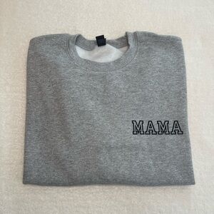 Cozy MAMA Varsity Sweatshirt